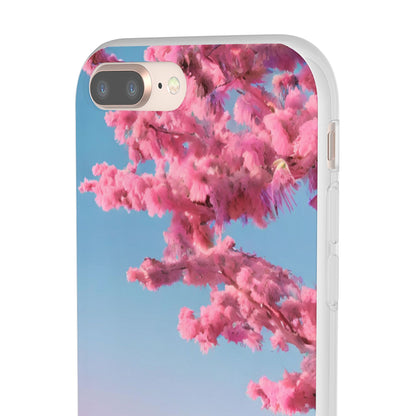 Flexi Pink landscape cherry blossom Phone case | Mobile cover