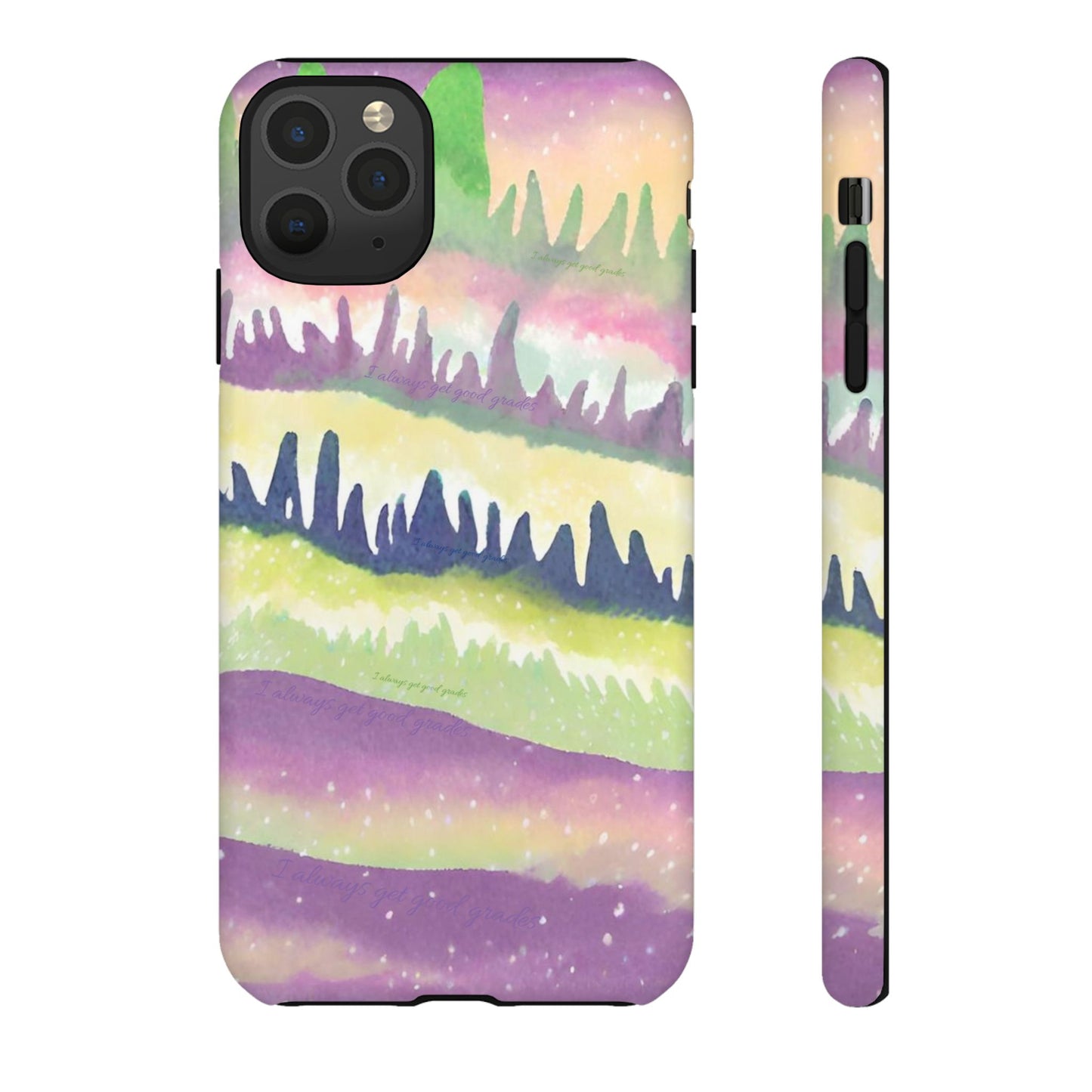 Limited Edition | Subliminals for good grades | Beautiful Abstract Landscape Phone Case – Nature Design Mobile Cover with Dual Protection