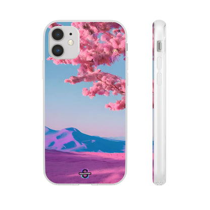 Flexi Pink landscape cherry blossom Phone case | Mobile cover