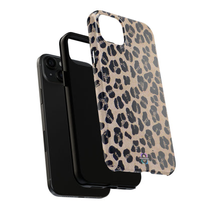 Black and Brown Mobile Cover, Leopard Print, Stylish Mobile Case, Accessories