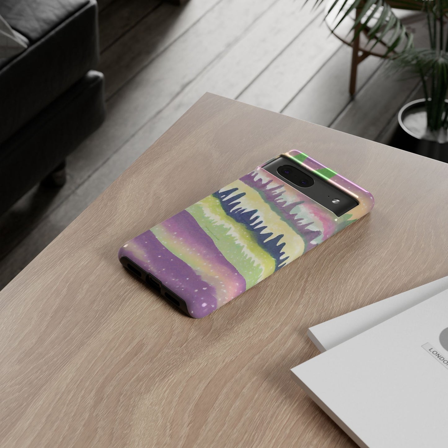 Limited Edition | Subliminals for good grades | Beautiful Abstract Landscape Phone Case – Nature Design Mobile Cover with Dual Protection