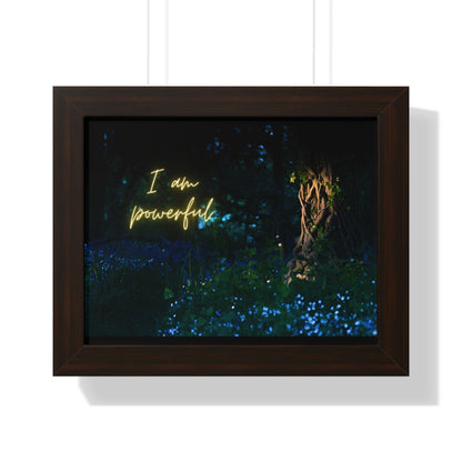 Motivational Poster | “I Am Powerful” | Inspiring Wall Art | Subliminal for feeling powerful