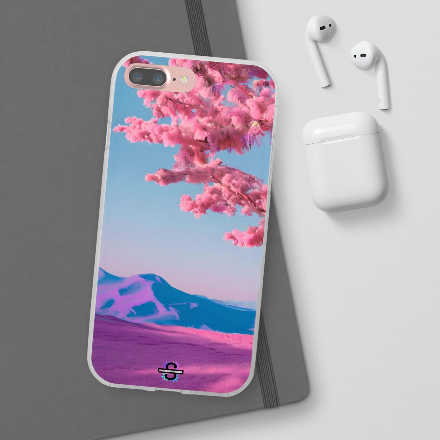 Flexi Pink landscape cherry blossom Phone case | Mobile cover