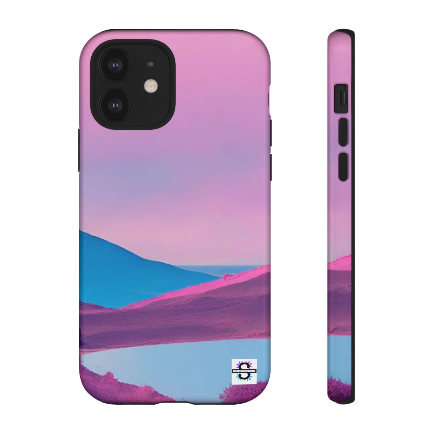 Pink Blue landscape design Phone cover | Mobile case