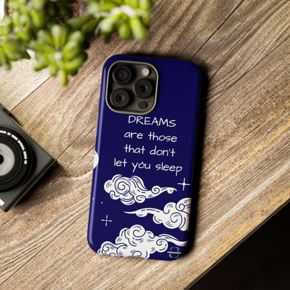 Limited Edition | Royal Blue Phone Case with Motivational Quote – Cloud Design Slim Protective Cover with Dual Layer Protection | Success Subliminals | Motivational Quote
