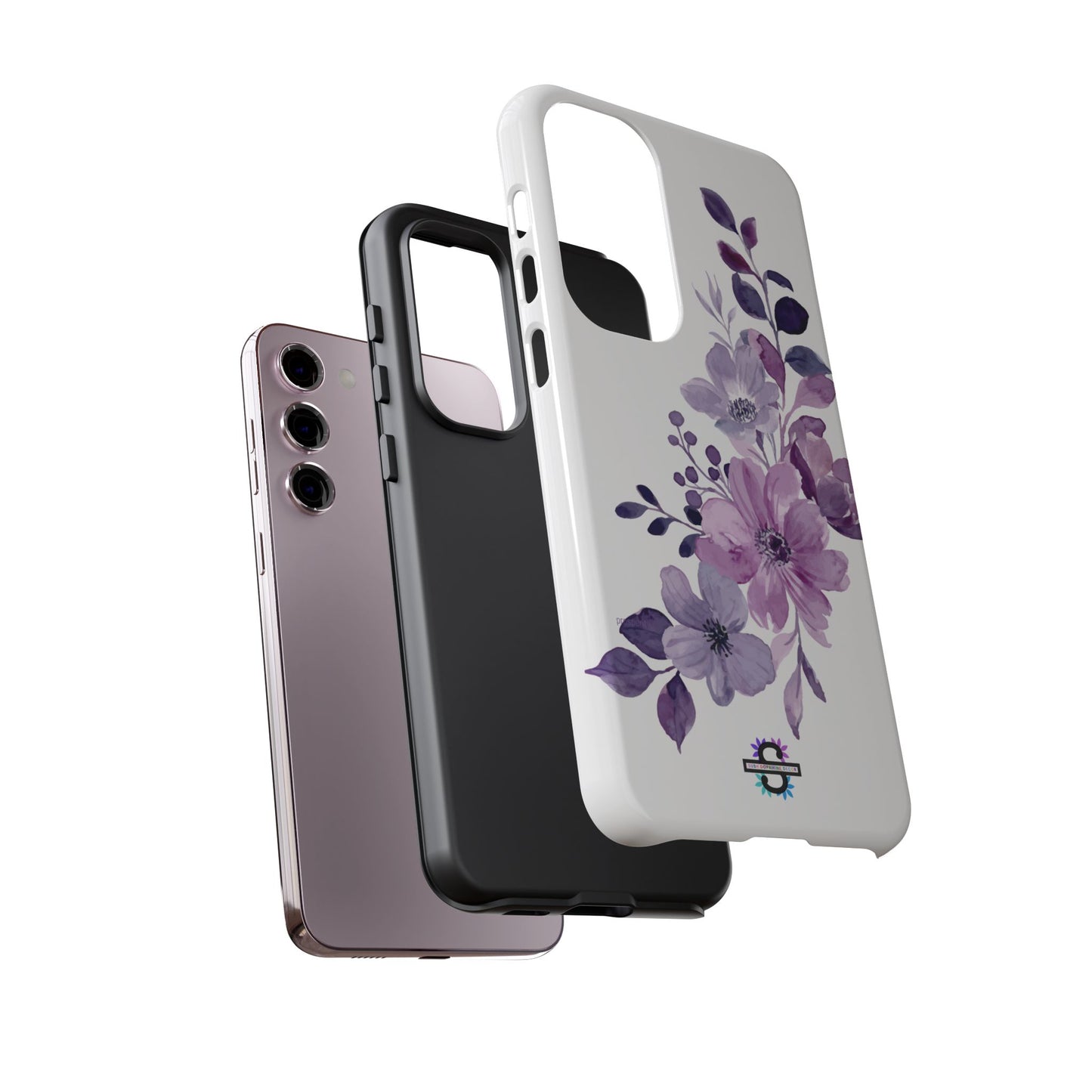 Limited Edition Floral Purple Phone Case | Prosperity Subliminals | Protective Hard Cover | Exclusive Collector's item