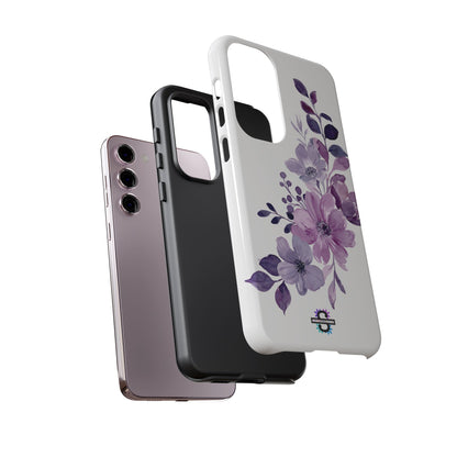 Limited Edition Floral Purple Phone Case | Prosperity Subliminals | Protective Hard Cover | Exclusive Collector's item