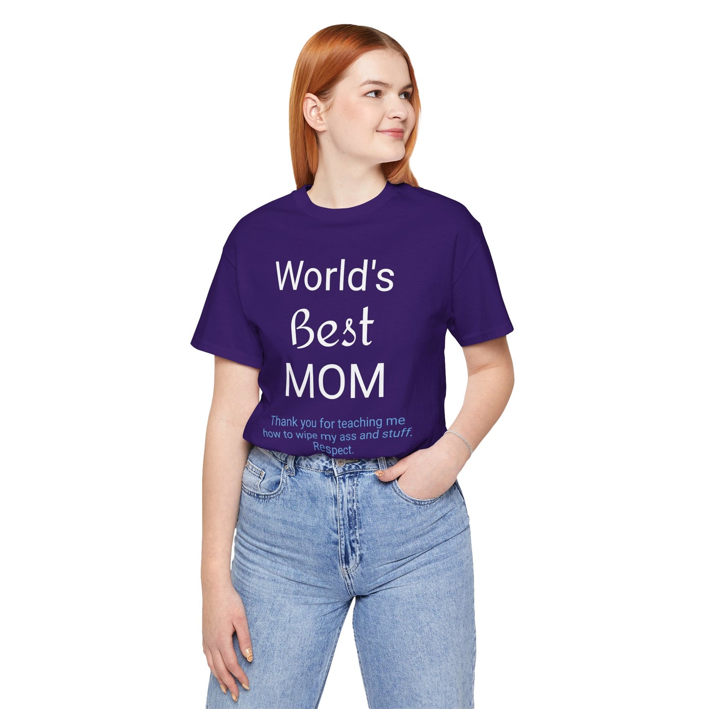 Unisex Jersey Short Sleeve "World's Best Mom" T-shirts | Tee