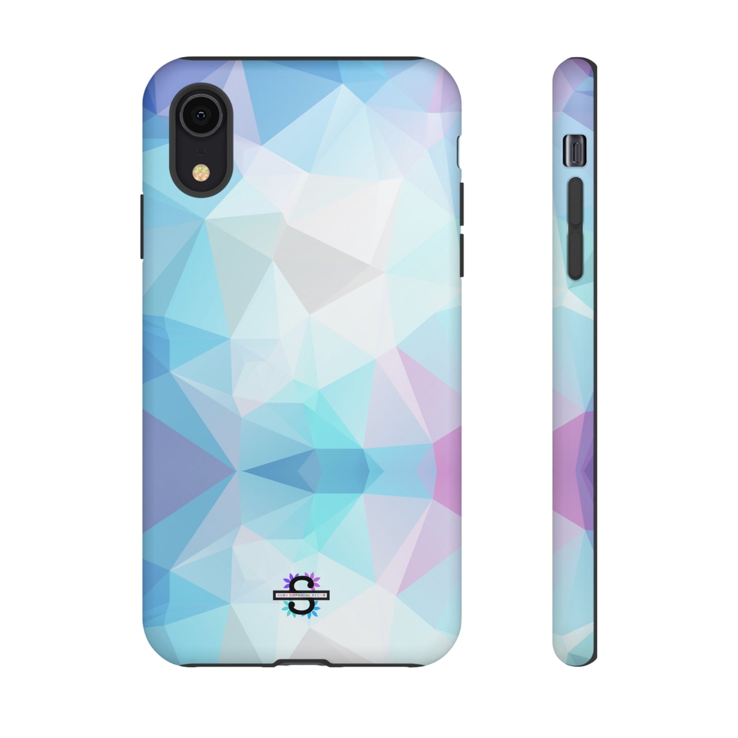 Geometric Blue Phone Cover