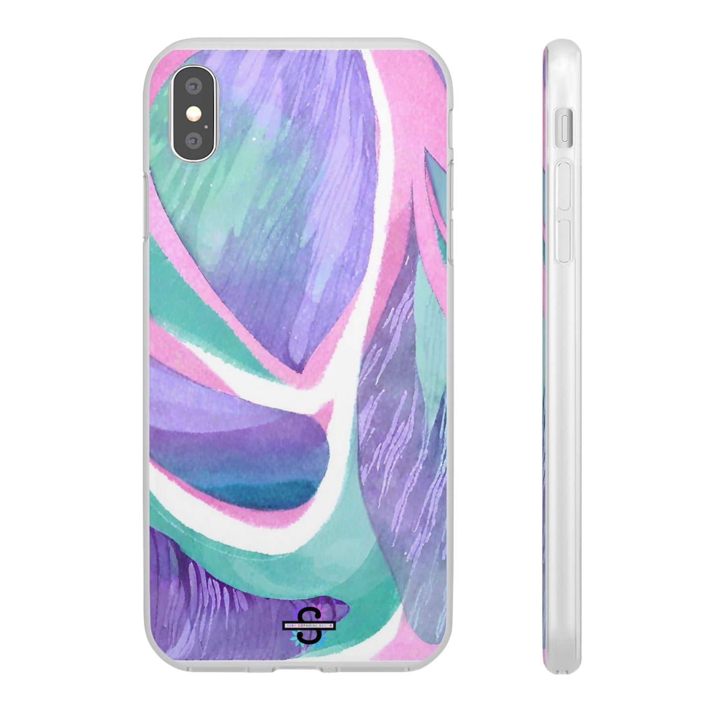 Purple Blue Green Pattern Phone cover