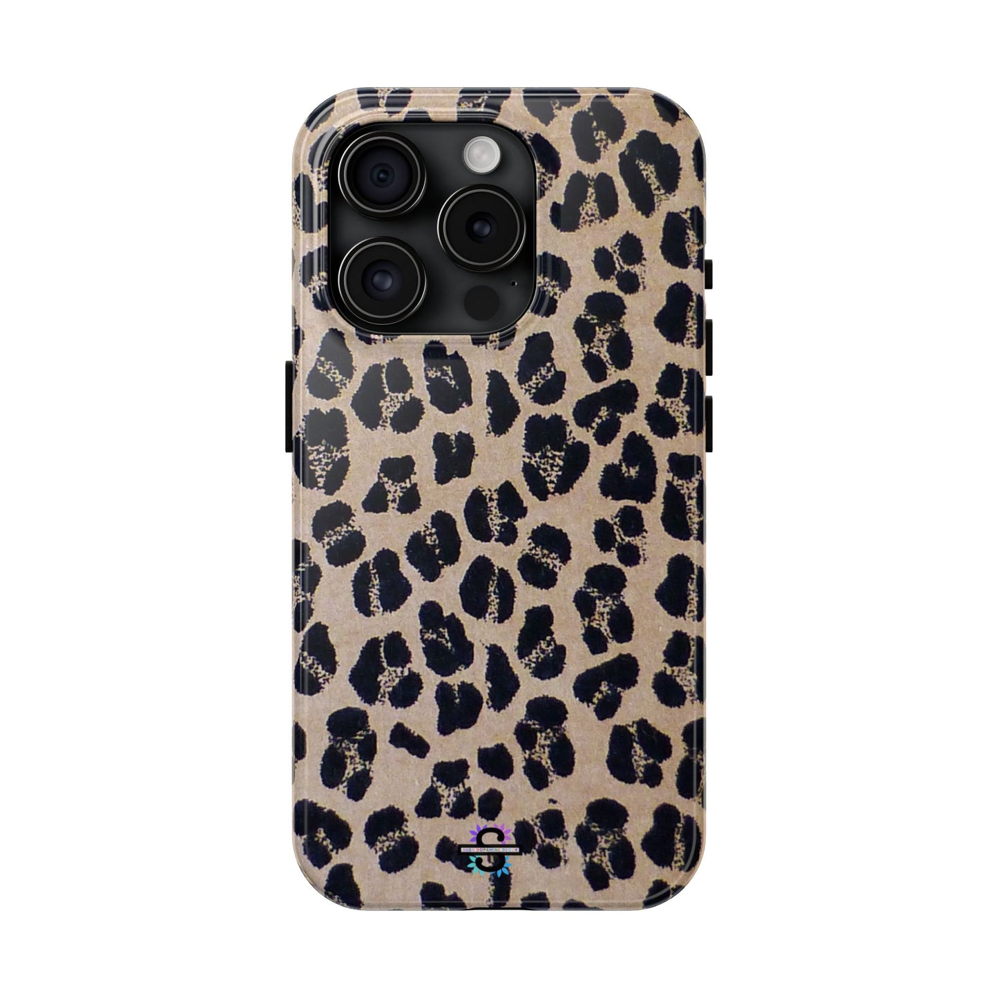 Black and Brown Mobile Cover, Leopard Print, Stylish Mobile Case, Accessories