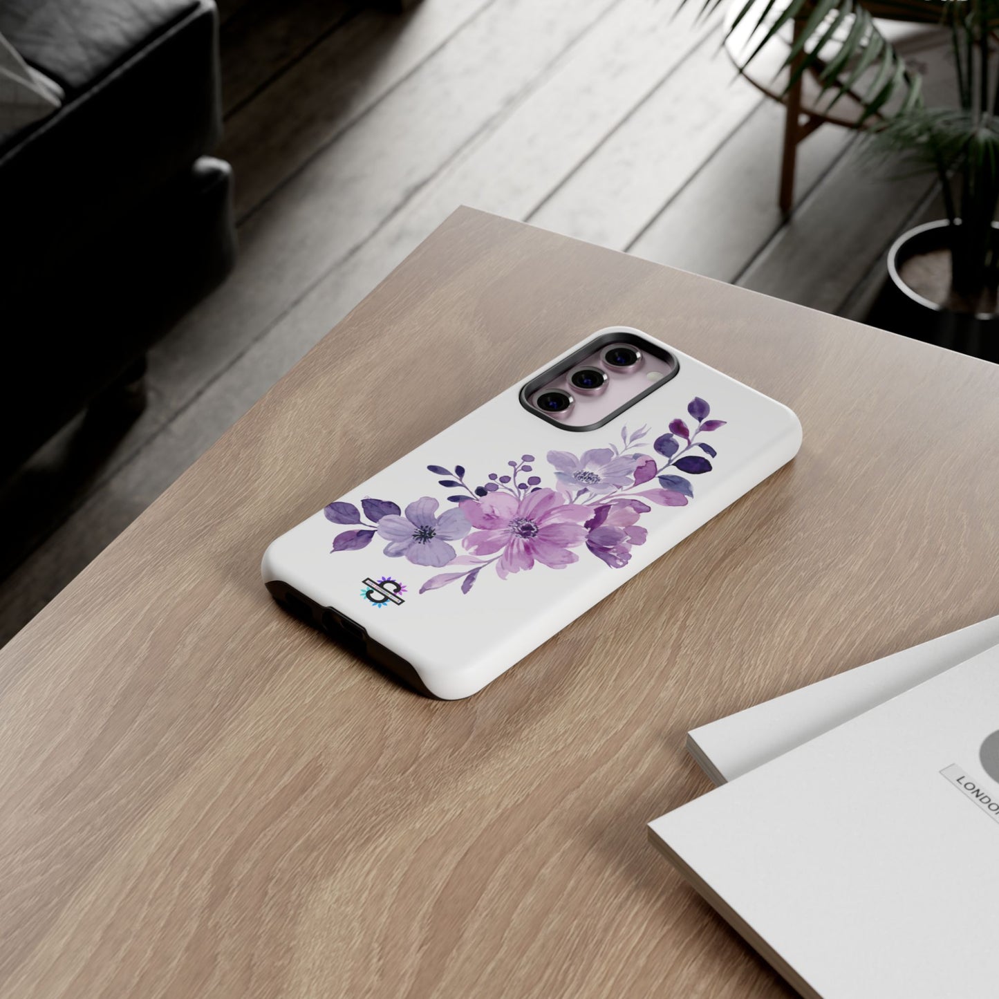 Limited Edition Floral Purple Phone Case | Prosperity Subliminals | Protective Hard Cover | Exclusive Collector's item