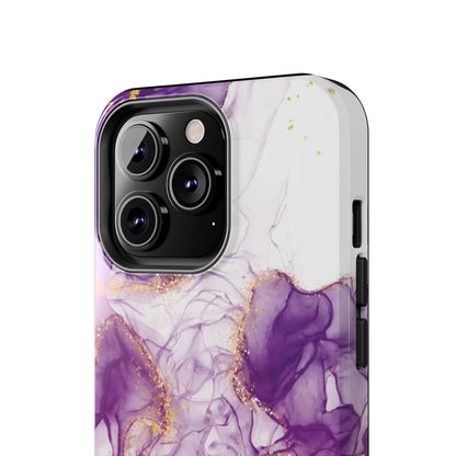 Purple White gold marble Tough Phone Case | Mobile cover