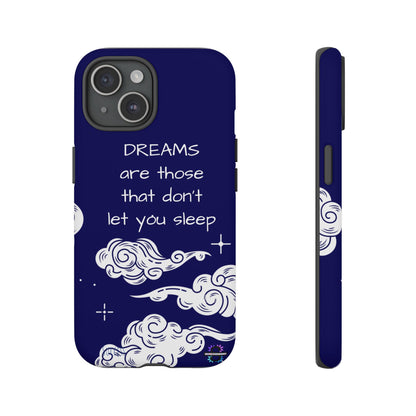 Limited Edition | Royal Blue Phone Case with Motivational Quote – Cloud Design Slim Protective Cover with Dual Layer Protection | Success Subliminals | Motivational Quote