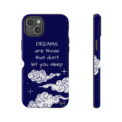 Limited Edition | Royal Blue Phone Case with Motivational Quote – Cloud Design Slim Protective Cover with Dual Layer Protection | Success Subliminals | Motivational Quote