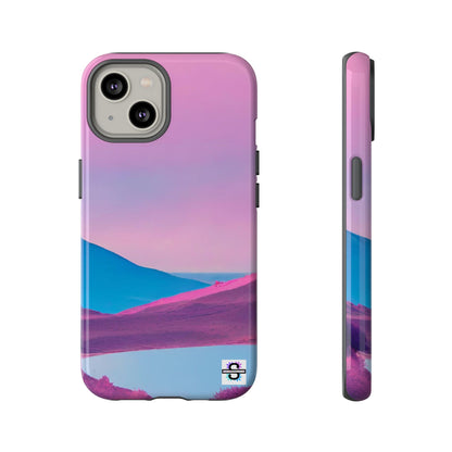 Pink Blue landscape design Phone cover | Mobile case