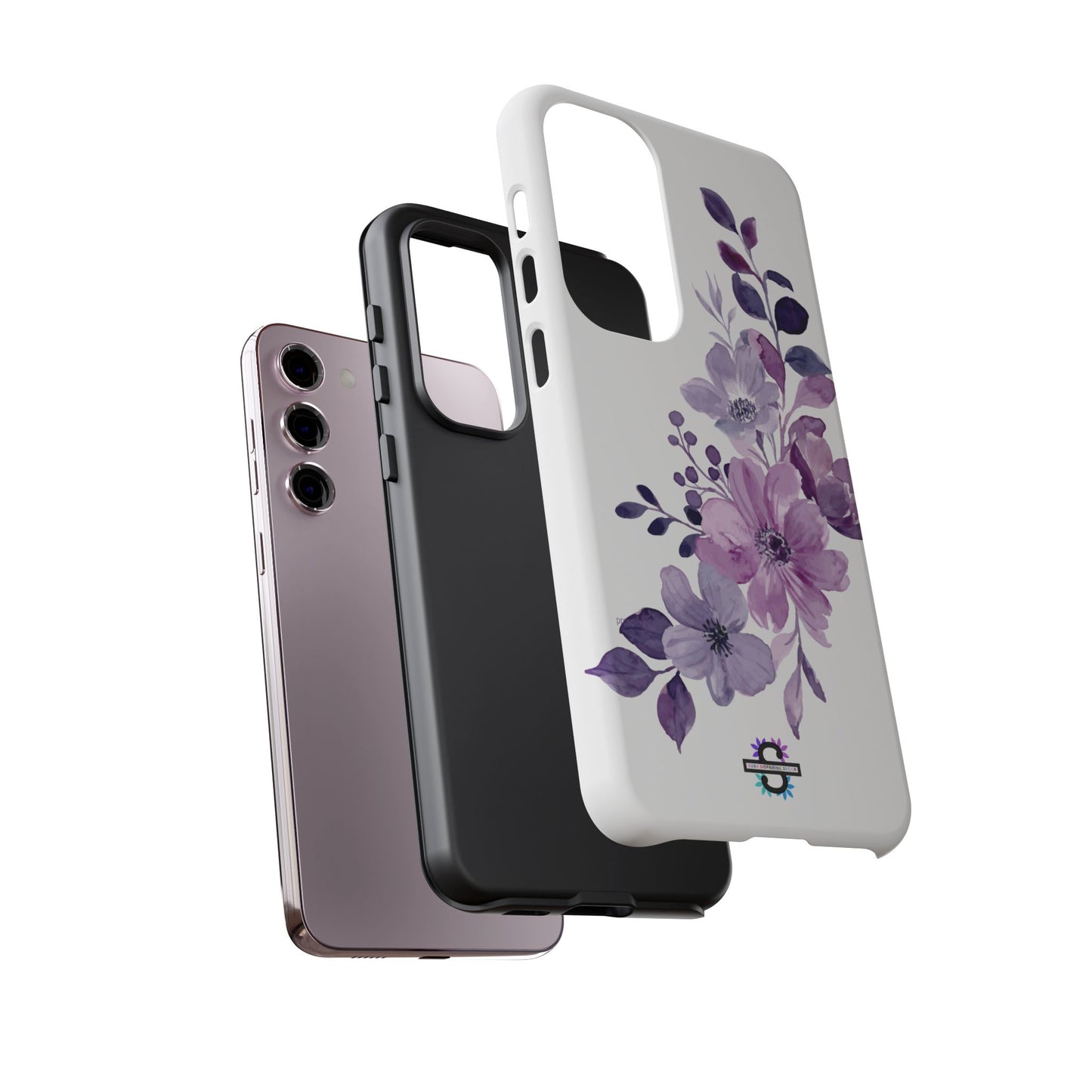 Limited Edition Floral Purple Phone Case | Prosperity Subliminals | Protective Hard Cover | Exclusive Collector's item