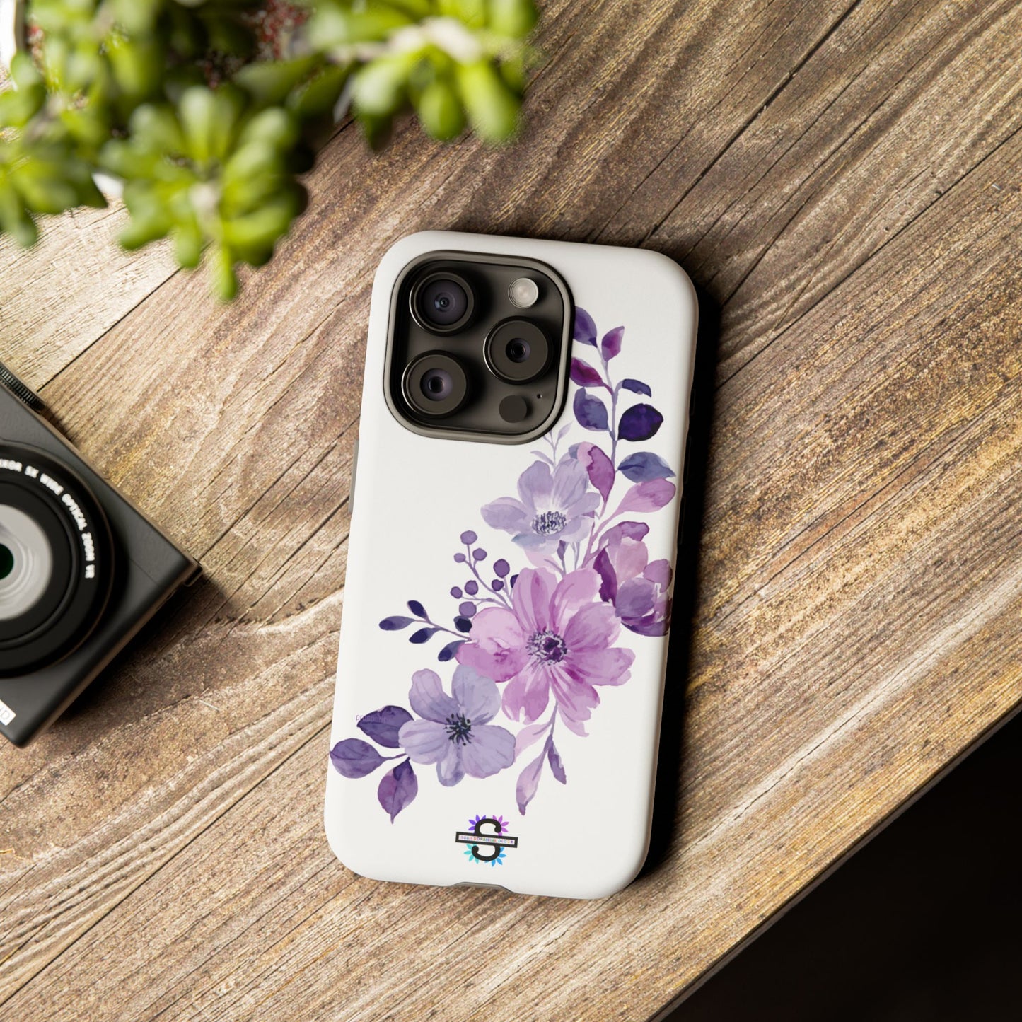 Limited Edition Floral Purple Phone Case | Prosperity Subliminals | Protective Hard Cover | Exclusive Collector's item
