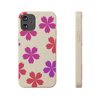 Eco friendly Red floral Phone case