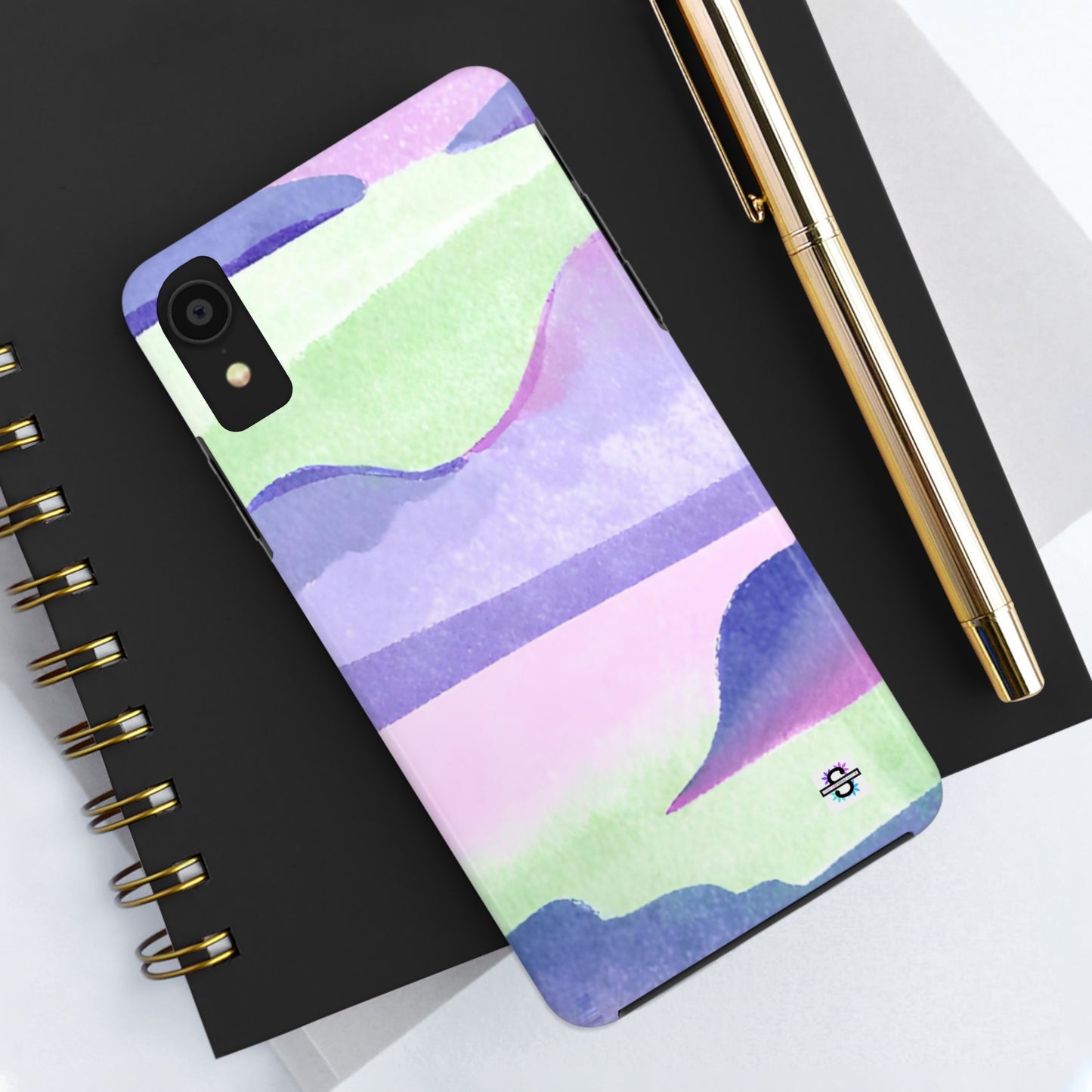 Vibrant Defenders: Amazing Pink Green Purple Blue Tough Phone Case | Mobile coversSush Dopamine Decor