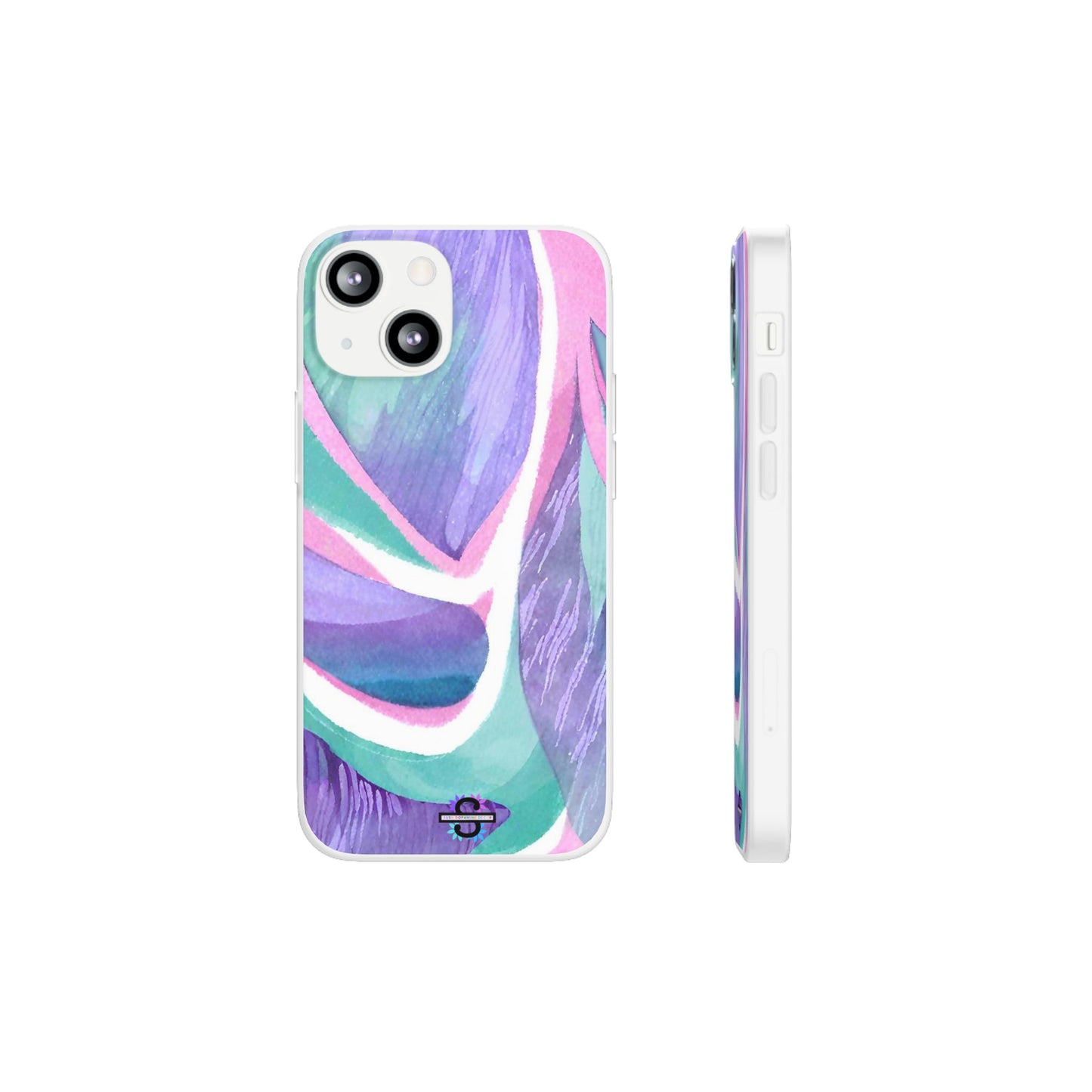 Purple Blue Green Pattern Phone cover