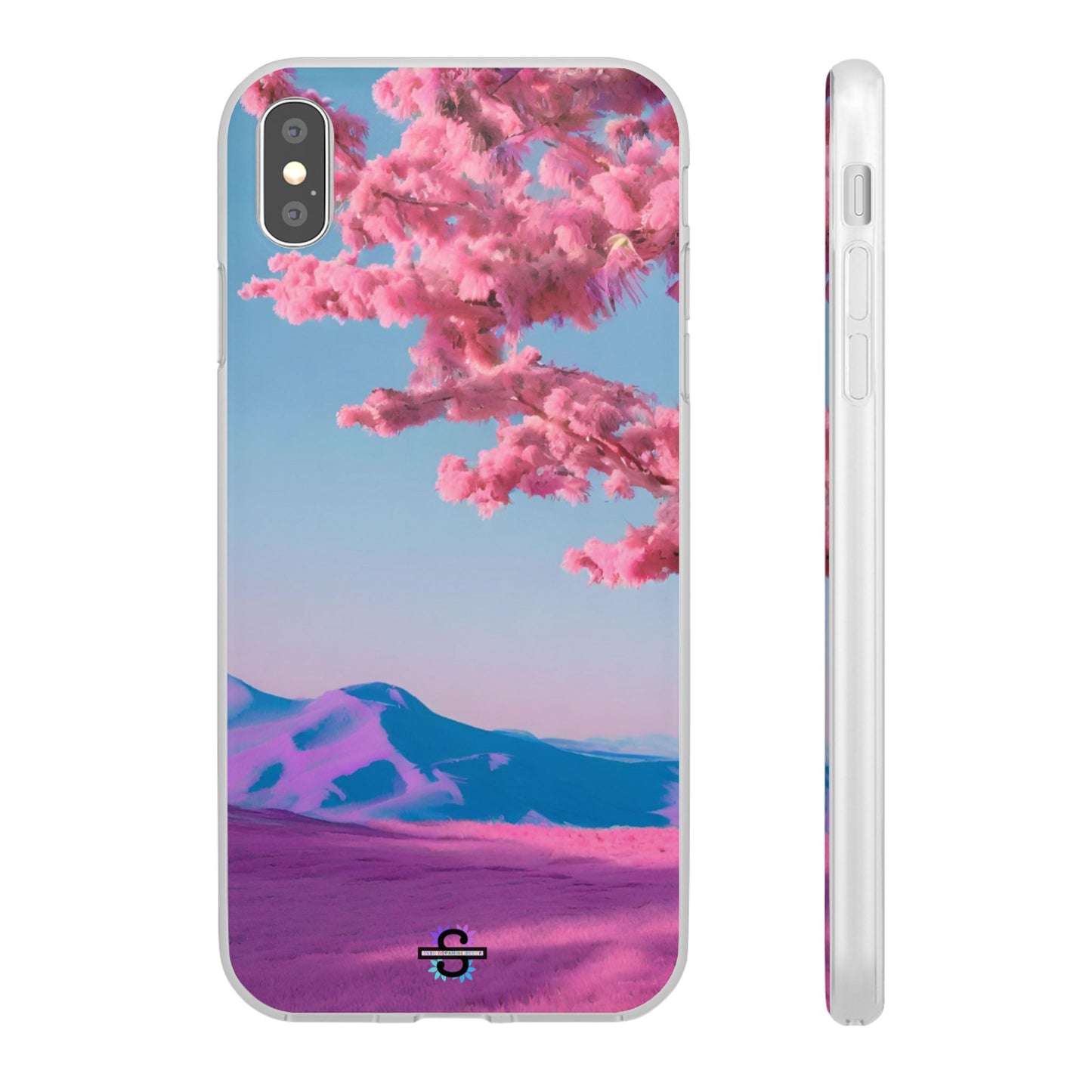 Flexi Pink landscape cherry blossom Phone case | Mobile cover
