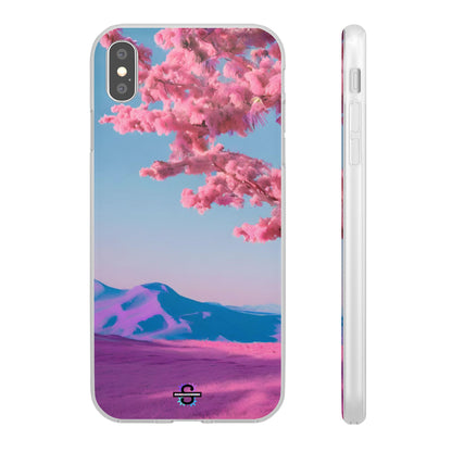 Flexi Pink landscape cherry blossom Phone case | Mobile cover