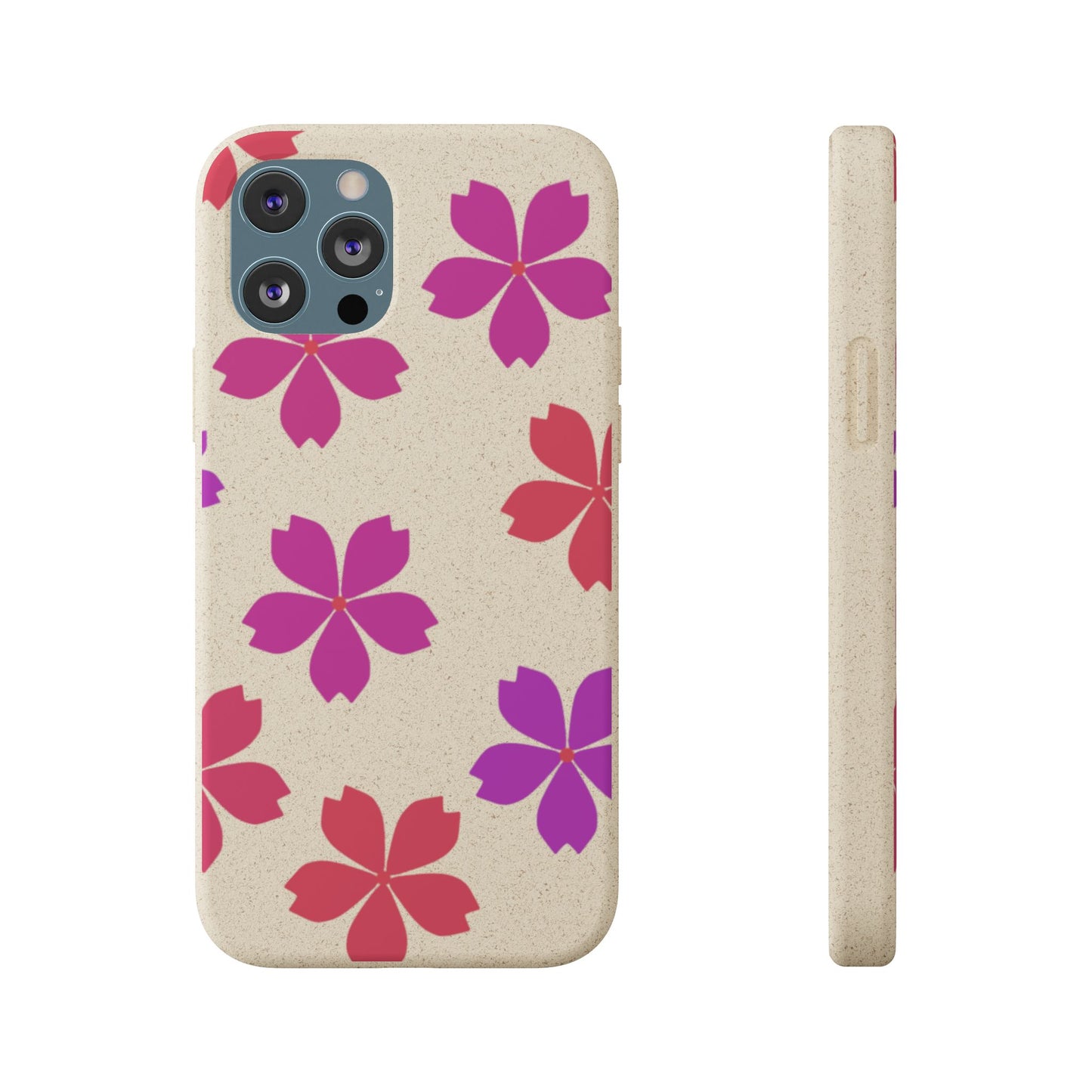 Eco friendly Red floral Phone case