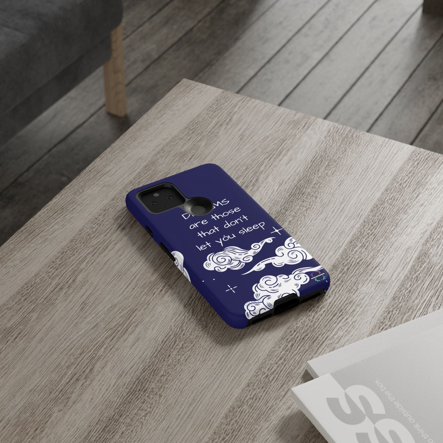 Limited Edition | Royal Blue Phone Case with Motivational Quote – Cloud Design Slim Protective Cover with Dual Layer Protection | Success Subliminals | Motivational Quote