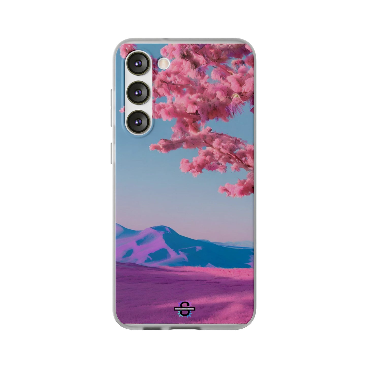 Flexi Pink landscape cherry blossom Phone case | Mobile cover
