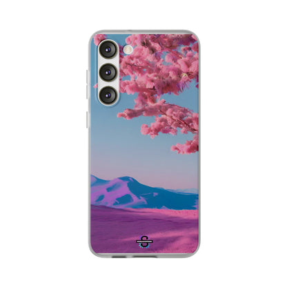 Flexi Pink landscape cherry blossom Phone case | Mobile cover