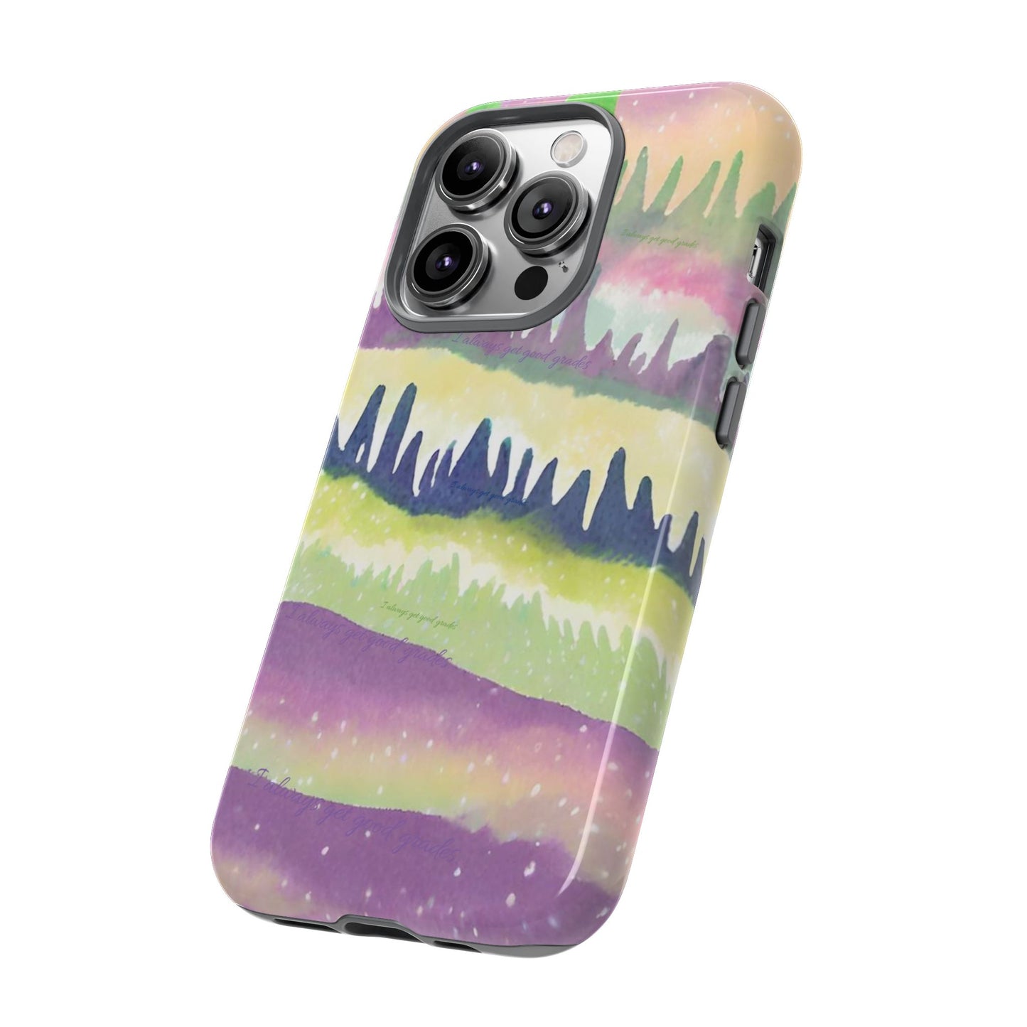 Limited Edition | Subliminals for good grades | Beautiful Abstract Landscape Phone Case – Nature Design Mobile Cover with Dual Protection