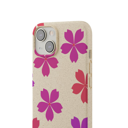 Eco friendly Red floral Phone case