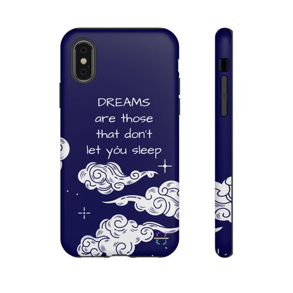 Limited Edition | Royal Blue Phone Case with Motivational Quote – Cloud Design Slim Protective Cover with Dual Layer Protection | Success Subliminals | Motivational Quote