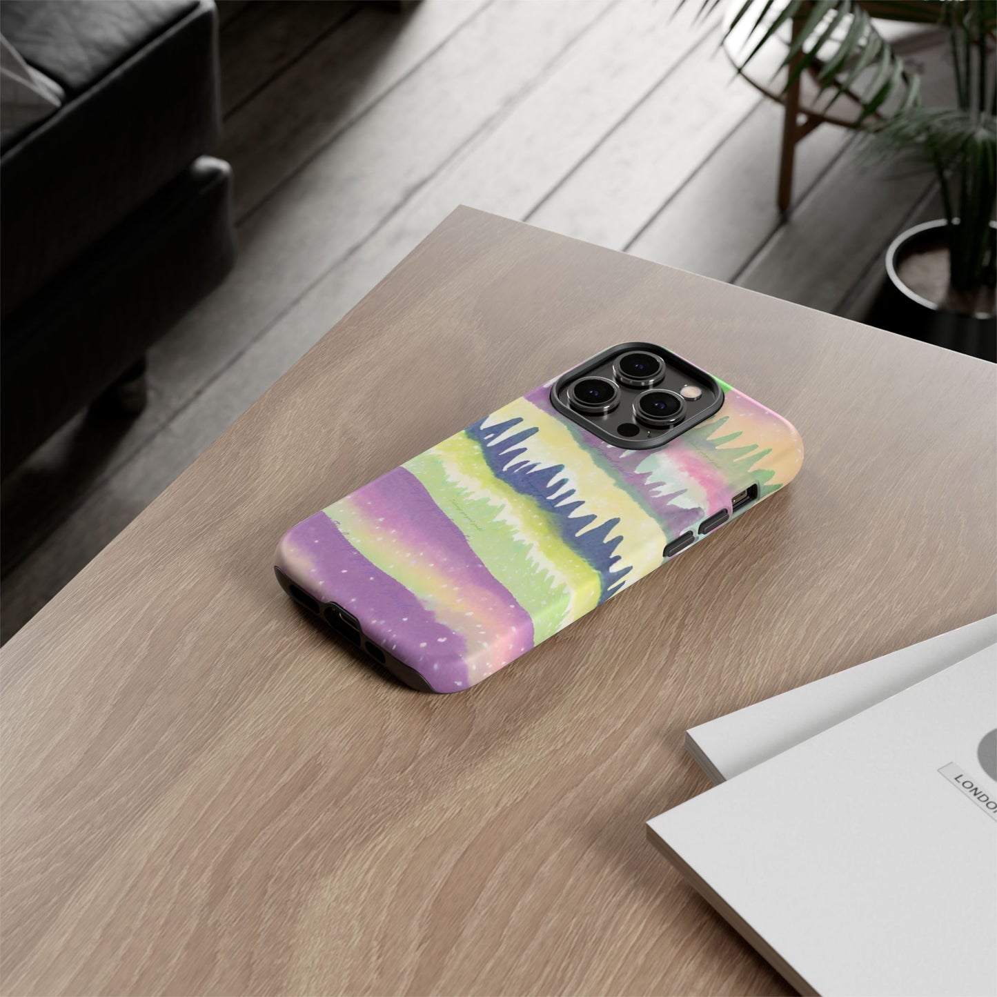 Limited Edition | Subliminals for good grades | Beautiful Abstract Landscape Phone Case – Nature Design Mobile Cover with Dual Protection