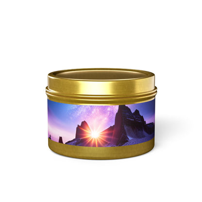 Scented Bliss: Hand-Poured Tin Candles, Success subliminal messaging, Attract Abundance