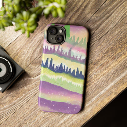 Limited Edition | Subliminals for good grades | Beautiful Abstract Landscape Phone Case – Nature Design Mobile Cover with Dual Protection