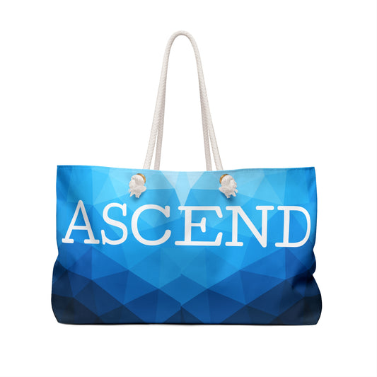 Ascend Geometric Blue Gradient Weekender Bag