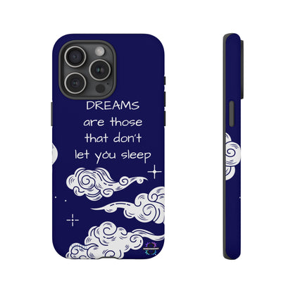 Limited Edition | Royal Blue Phone Case with Motivational Quote – Cloud Design Slim Protective Cover with Dual Layer Protection | Success Subliminals | Motivational Quote