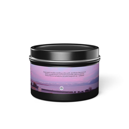 Sunset Gradient Candle, Evergreen. Fresh Coffee smell, Mango Coconut Smell. Spa Retreat, Vanilla Bean, Peace subliminal messaging