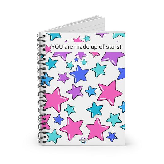 Star Notebook: 118-Page Spiral Book