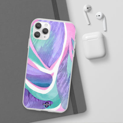 Purple Blue Green Pattern Phone cover