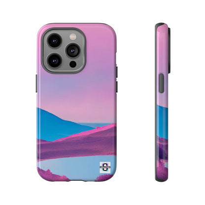 Pink Blue landscape design Phone cover | Mobile case
