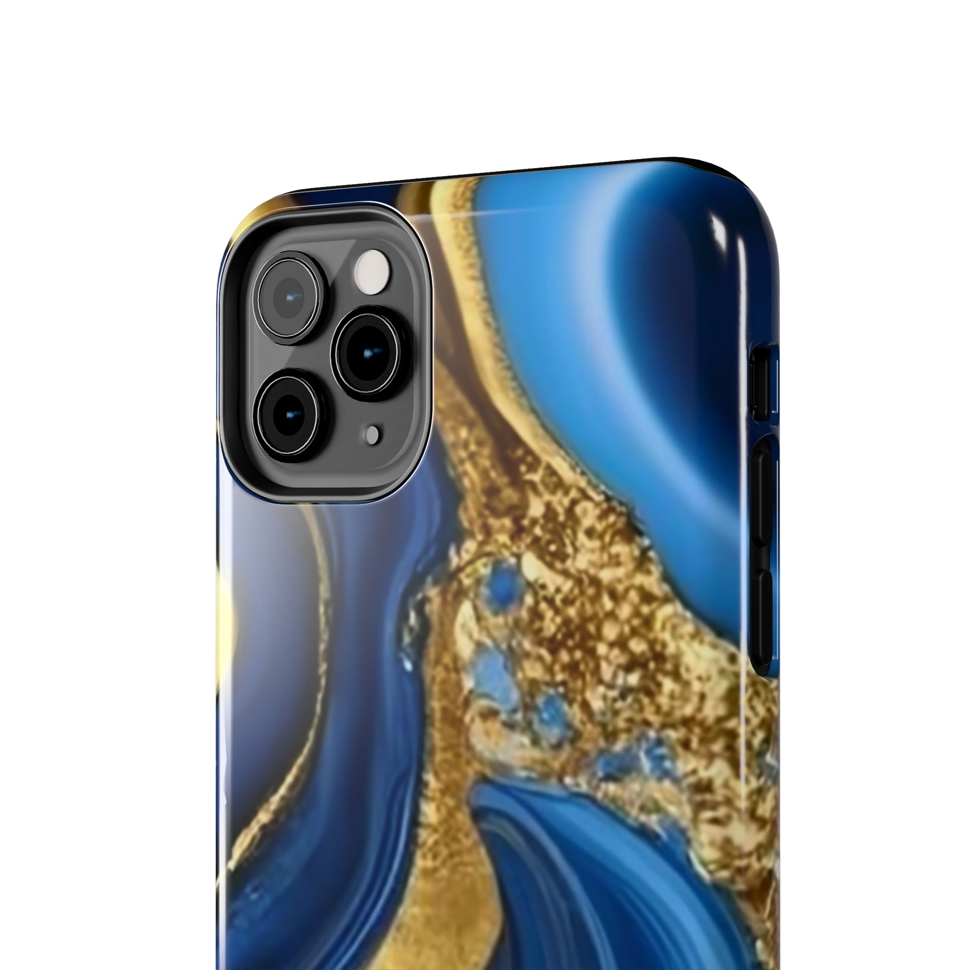 Royal Blue Gold Marble Phone Case | Mobile coverSush Dopamine Decor