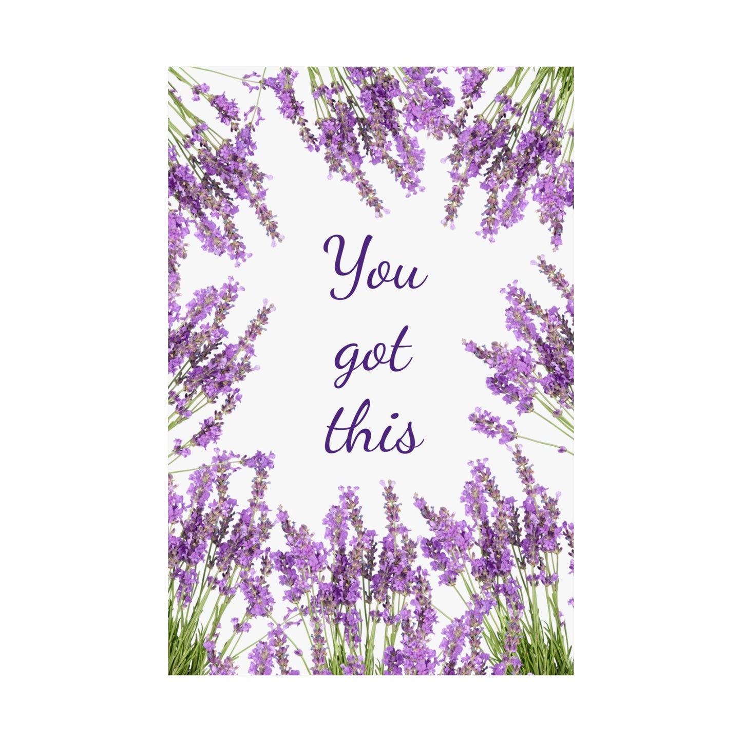 Beautiful Lavender Satin Posters (210gsm), Motivational Poster, Positive Manifestation, Positive Subliminals | Peace Subliminal