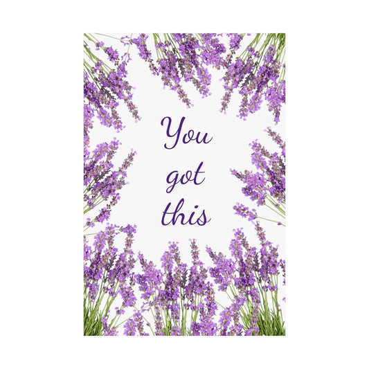 Beautiful Lavender Satin Posters (210gsm), Motivational Poster, Positive Manifestation, Positive Subliminals | Peace Subliminal