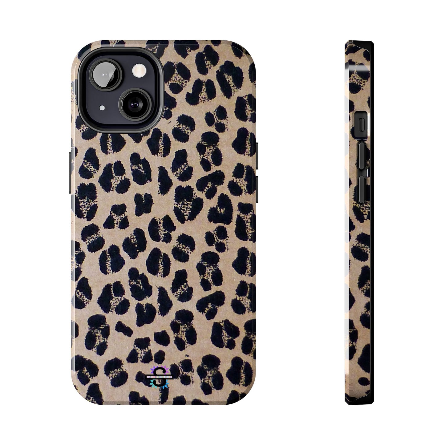 Black and Brown Mobile Cover, Leopard Print, Stylish Mobile Case, Accessories
