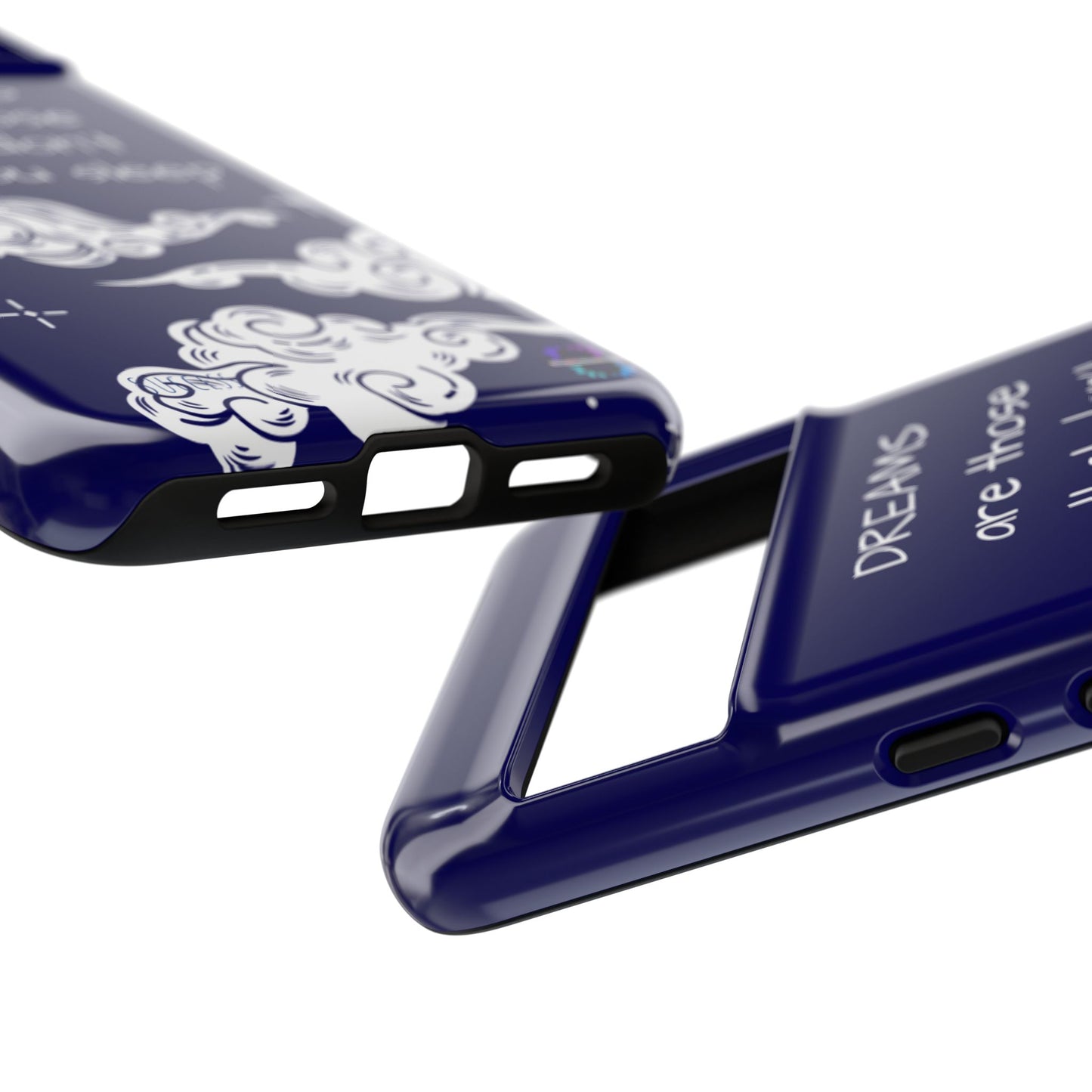 Limited Edition | Royal Blue Phone Case with Motivational Quote – Cloud Design Slim Protective Cover with Dual Layer Protection | Success Subliminals | Motivational Quote