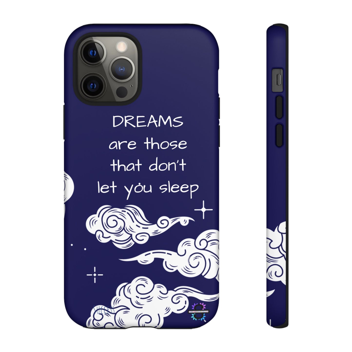 Limited Edition | Royal Blue Phone Case with Motivational Quote – Cloud Design Slim Protective Cover with Dual Layer Protection | Success Subliminals | Motivational Quote