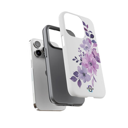 Limited Edition Floral Purple Phone Case | Prosperity Subliminals | Protective Hard Cover | Exclusive Collector's item